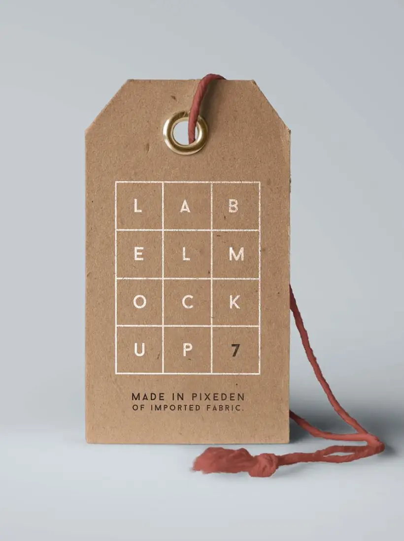 Minimal Label Tag Mockup